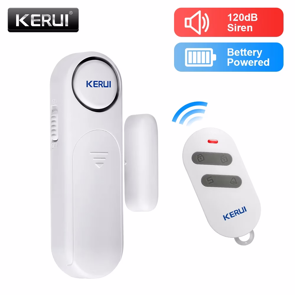KERUI D121 Wireless Door Window Magnetic Sensor Alarm 120dB Anti-theft 300ft Remote Control Detectors Home Security Alarm System KERUI D121 Wireless Door Window Magnetic Sensor Alarm 120dB Anti-theft 300ft Remote Control Detectors Home Security Alarm System