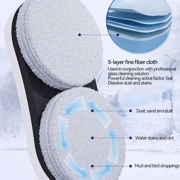 DIVEDEER Window Cleaner Robot Vacuum Cleaning Remote Control For Home Cleaning Anti-Fall Electric Windows Washer Glass Cleaner