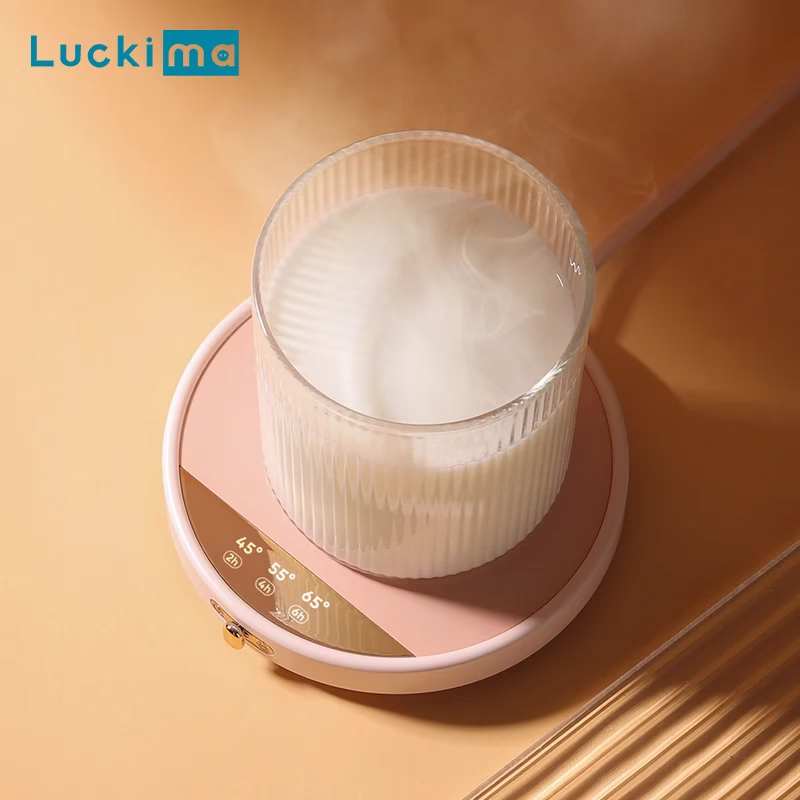 Kf-S3F2E3Bad3E3948F497Bd506475Ab450Ev Smart Coffee Cup Warmer With Timer For Office Desk Use Electric Beverage Warmer For Cocoa Tea Water Milk 3 Temperature Settings