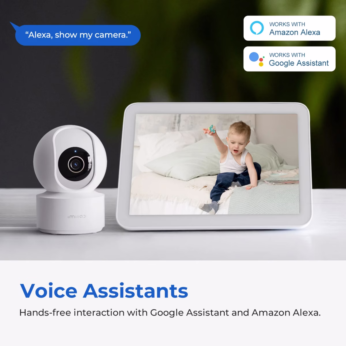 Imilab Wifi 6 Indoor Baby Monitor Camera With Ai Detection Night Vision 2-Way Audio 360° Ptz For Child Safety C21/C22 - Image 3