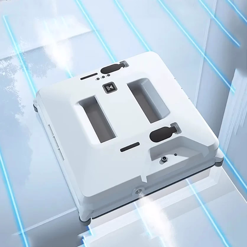 Kf-S7D079D49A73E4Ea3Acf61662377A448E6 Robotic Window Cleaner Dual Water Spray,High Vacuum Suction Electric Window Washing Machine Smart Home Wall Glass Cleaning Robot