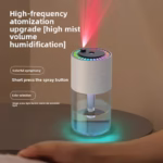 Air Humidifier Portable Humidifier with Rotating Mist & Starry Light USB Car Humidifier Smart Humidifier for Home Office Travel - Image 5