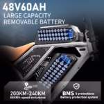 DEEPOWER S7 Off-Road Electric Bike for 1000W Motor Adults Mountain Ebike with 48V 60AH LG Battery All-Terrain Motorcycle Style - Image 3