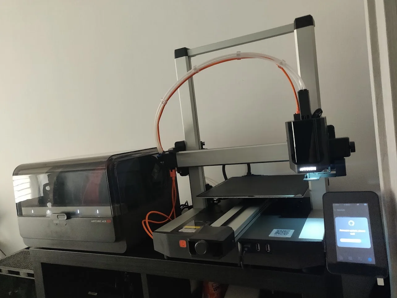 ANYCUBIC Kobra 3 V2 Combo 600mm/s Fast Printing 3D Printer 8 Colors ACE Pro Filament Auto Drying Anycubic APP Control 3D Printer photo review