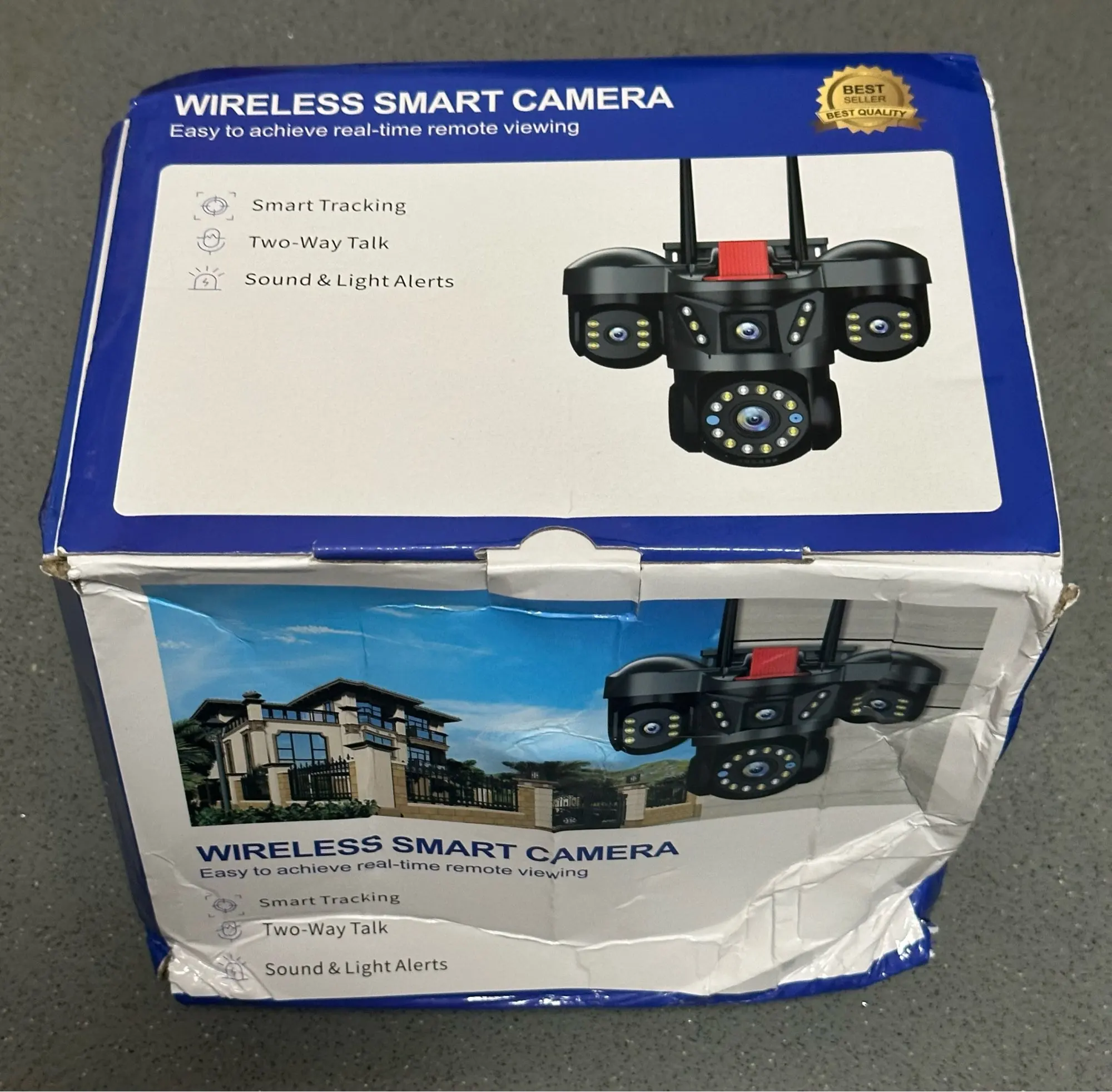 10K 20MP UHD Outdoor WiFi IP Camera Four Len Four Screen 360° 16X Zoom PTZ Security Cam Auto Tracking CCTV Wireless Surveillance photo review