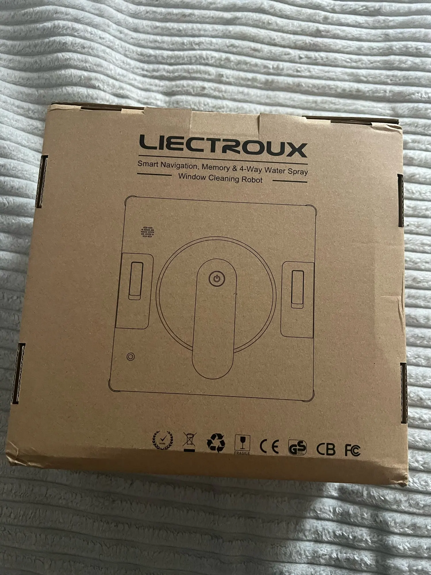 Window Cleaning Robot Liectroux YW509, 2-Way Water Spray,Home Glass Floor Wall Robot Window Cleaner,Laser Sensor,Smart Navigate photo review